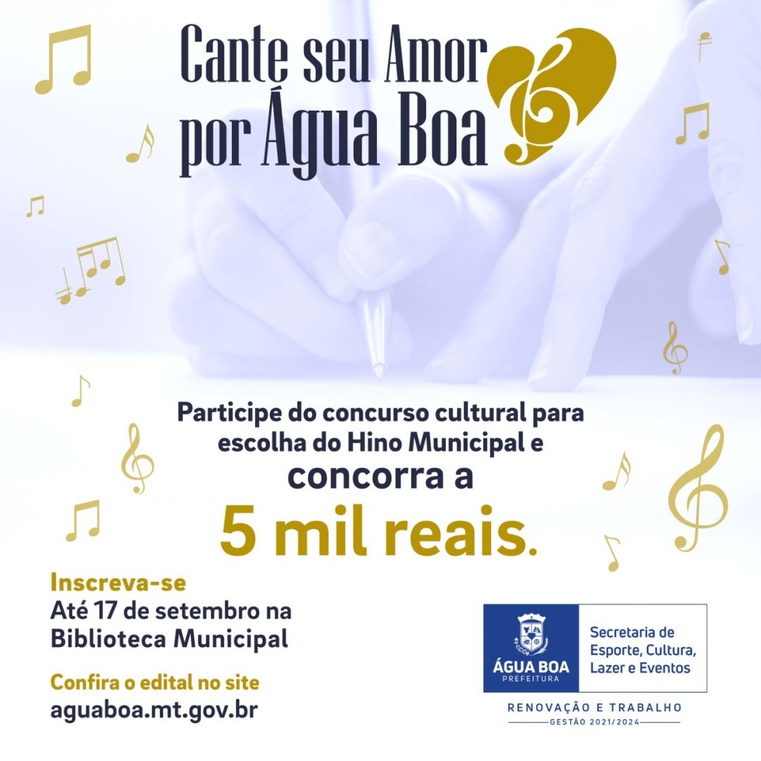 concurso hino de agua boa