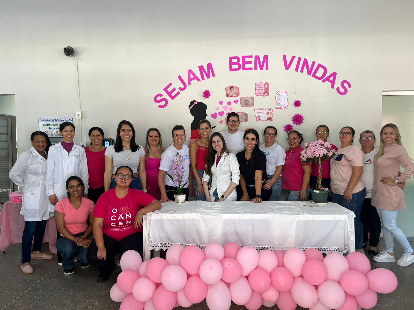outubro rosa saude equipe