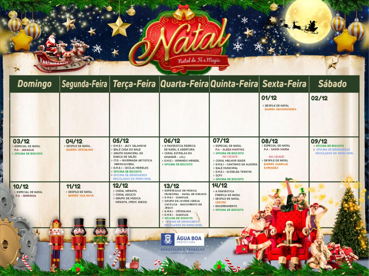 CALENDARIO NATAL 2023