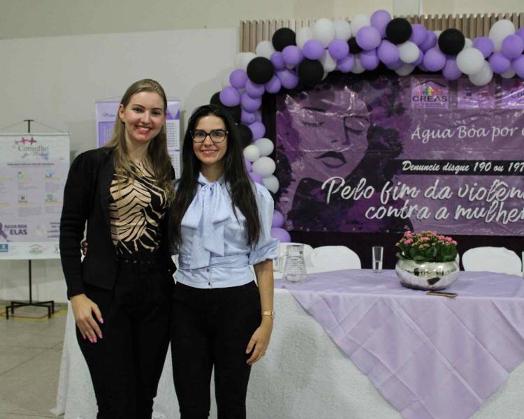 Agosto Lilás: campanha de combate à violência contra a mulher é realizada em Água Boa