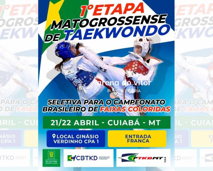 Para disputar a 1ª etapa Mato-grossense de Taekwondo, sete atletas de Água Boa viajam para Cuiabá