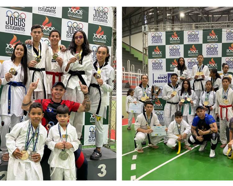 Água Boa se destaca na fase estadual escolar e seletiva para competição nacional de Taekwondo
