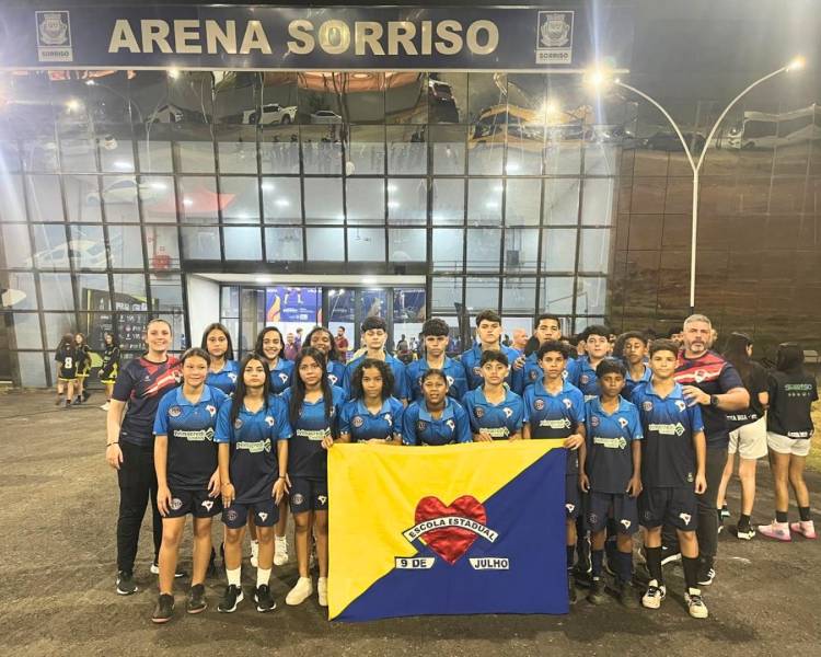 Futsal de Água Boa fica entre os melhores do estado nos Jogos Escolares 2025