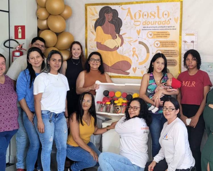  ESF Central realiza ação de incentivo ao aleitamento materno com mimos para as participantes