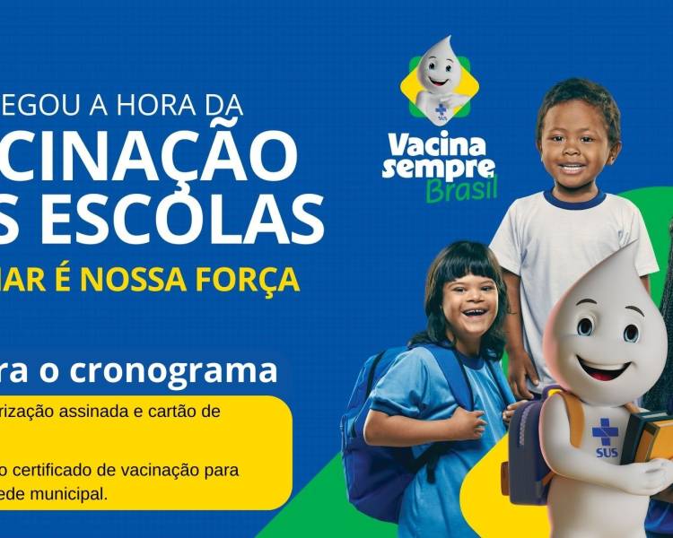 Chegou a hora da vacinação nas escolas! Fique atento ao cronograma