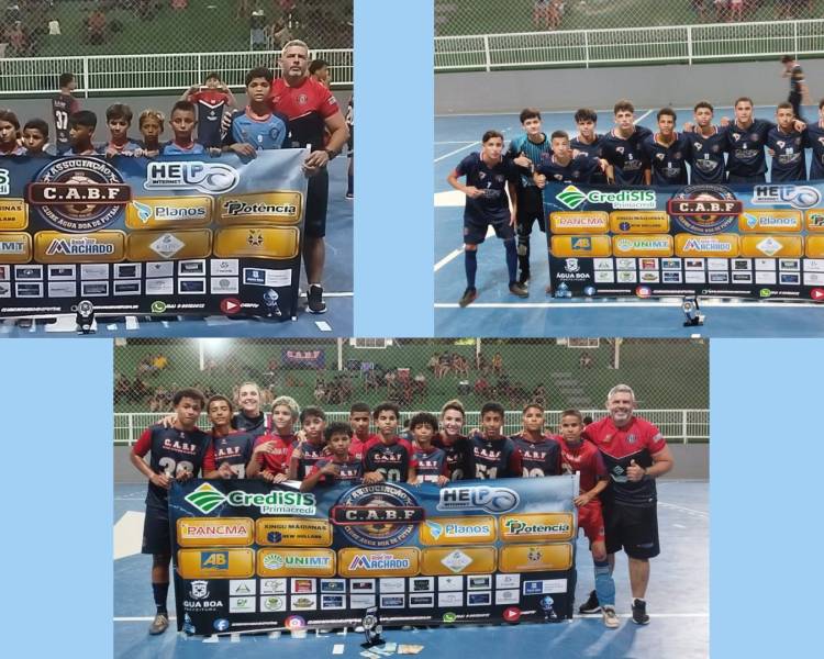Futsal de Água Boa conquista três troféus na 2ª Taça Divino do Celeiro em Nova Xavantina