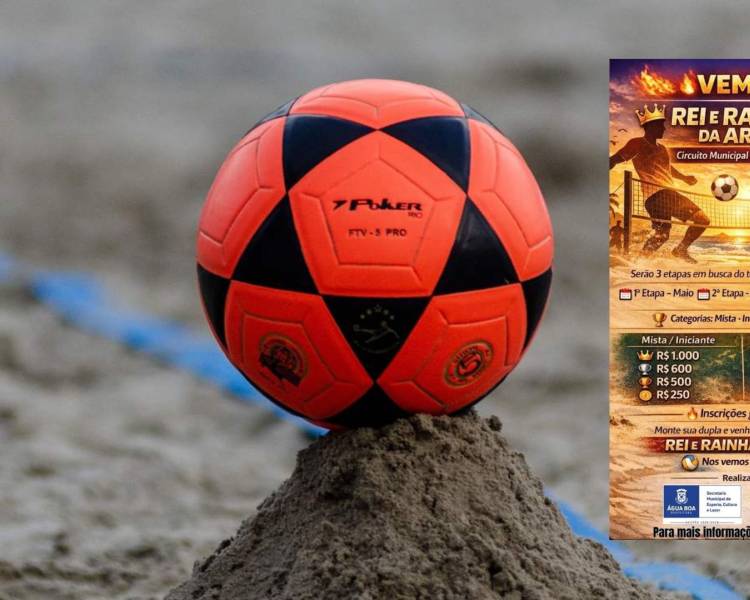 Secretaria de Esporte abre inscrições para a 1ª etapa do Circuito Municipal de Futevôlei “Rei e Rainha da Areia”