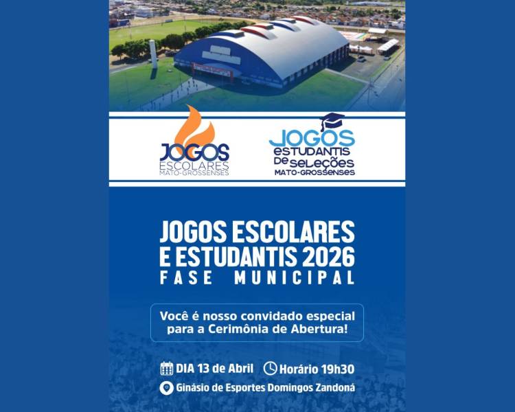 Jogos Escolares e Estudantis de Água Boa começam na próxima segunda, confira o cronograma