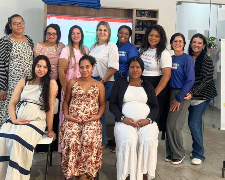 Programa Criança Feliz realiza palestra para gestantes do Cantinho da Cegonha em Água Boa