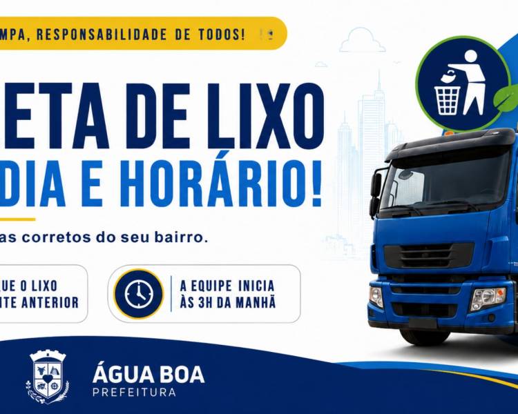 Prefeitura reforça orientações sobre a coleta de lixo e a importância da colaboração da população
