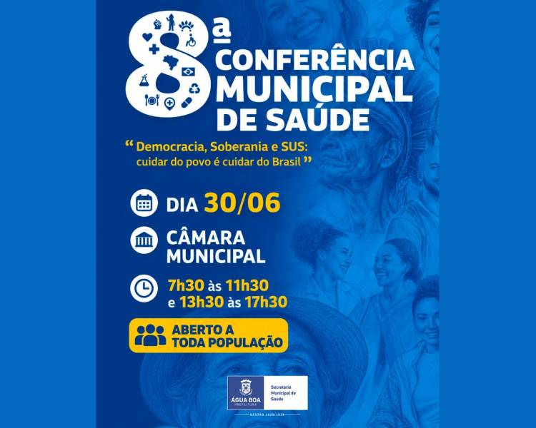 Conferência Municipal de Saúde abre espaço para a população contribuir com o futuro da saúde em Água Boa 