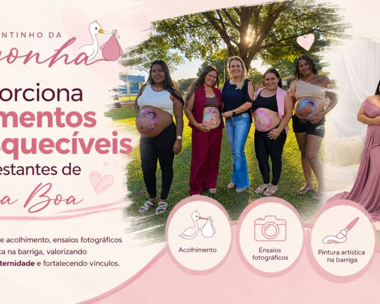 Cantinho da Cegonha proporciona momentos inesquecíveis para gestantes de Água Boa