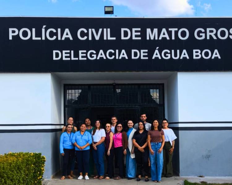 Equipe de Saúde leva ação de prevenção e cuidados à Delegacia de Polícia Civil de Água Boa